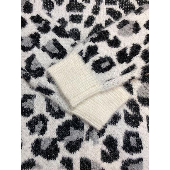 NWT Leopard Print Cowl Neck Sweater Women Sz S New Direction Lux Touch Soft - Picture 4 of 9